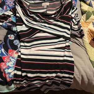 Belle Sky dress. Quarter length sleeve dress.